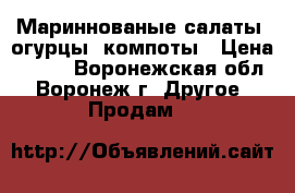 Мариннованые салаты, огурцы, компоты › Цена ­ 100 - Воронежская обл., Воронеж г. Другое » Продам   